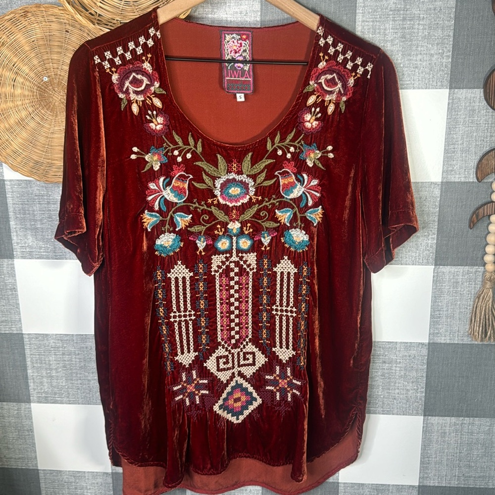 Johnny Was Embroidered Blouse Women’s